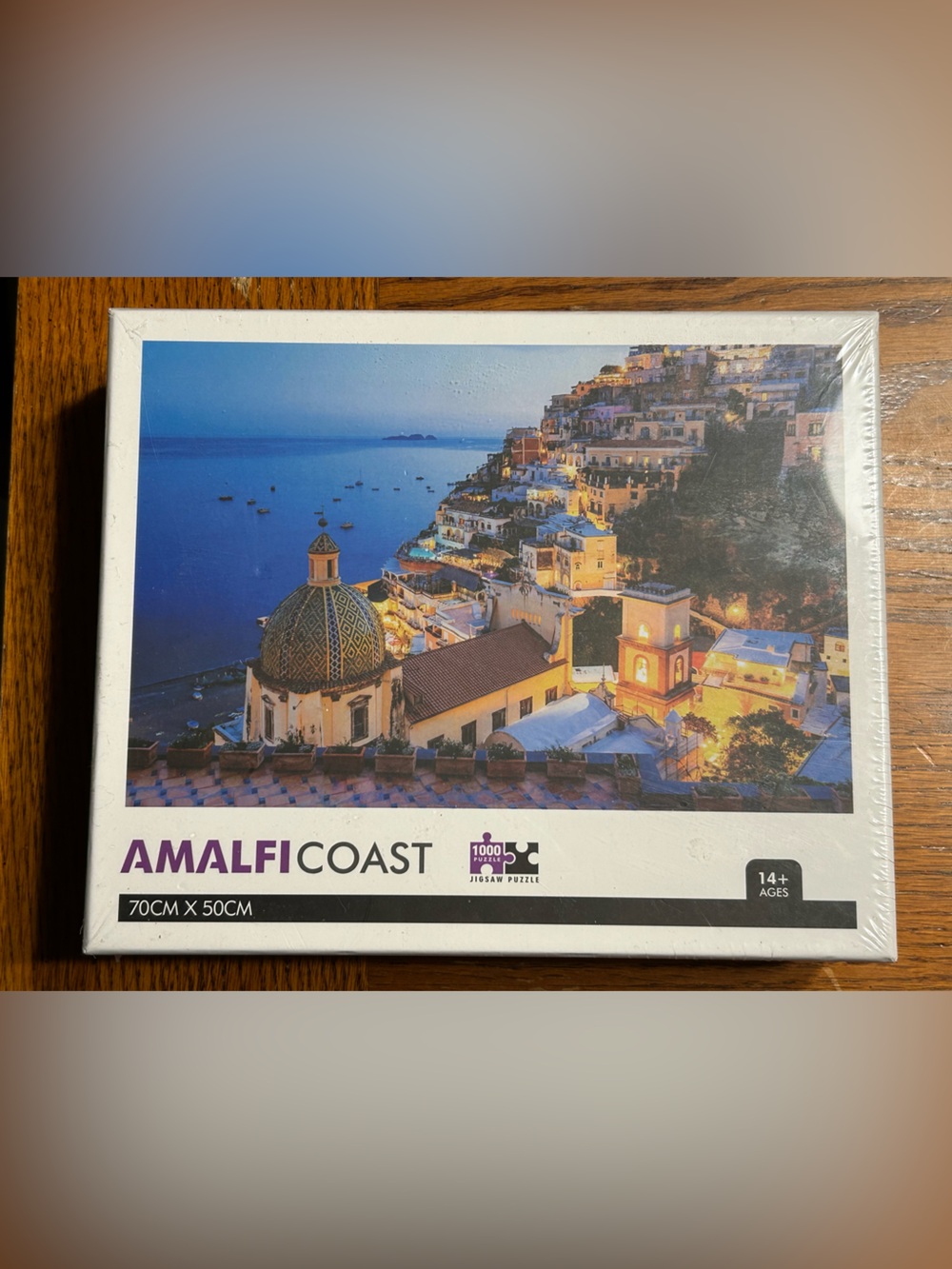 New Unopened- AMALFI COAST 1000-Piece Jigsaw Puzzle - Scenic Blue and White